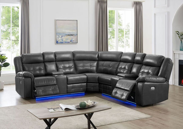 Amazon Grey - Power Reclining Sectional