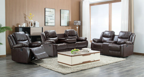 Carter - Brown 3pc Reclining Set