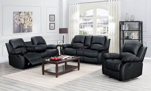 Henry-Black 3pc Reclining Set