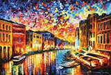 Rains Rustle II by Leonid Afremov Canvas Wall Art Picture Print for Home Decor