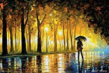Rains Rustle II by Leonid Afremov Canvas Wall Art Picture Print for Home Decor