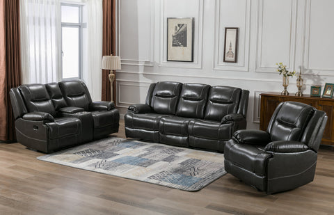 Rose Grey - TOP GRAIN LEATHER Reclining